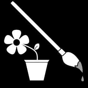 paint a flowerpot